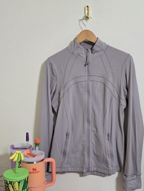 Lululemon Define Jacket *Nulu in Mauve Grey Size 12